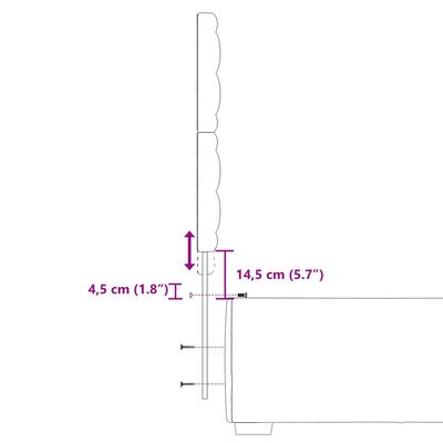 vidaXL Boxspring met matras fluweel lichtgrijs 90x190 cm