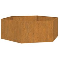 vidaXL Plantenbak roestig 138x120x45 cm cortenstaal