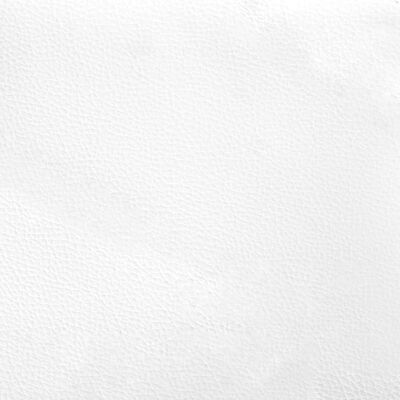 vidaXL Bedframe met hoofdbord kunstleer wit 140x190 cm