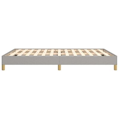 vidaXL Bedframe zonder matras stof lichtgrijs 160x200 cm