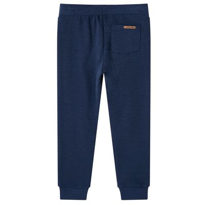 Kinderjoggingbroek 140 gemêleerd marineblauw