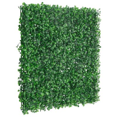 vidaXL Hek met kunstheester 24 st 50x50 cm groen