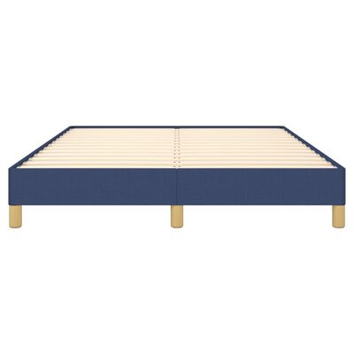 vidaXL Bedframe zonder matras stof blauw 140x190 cm