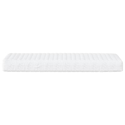 vidaXL Slaapbank met matras 100x200 cm stof crèmekleurig