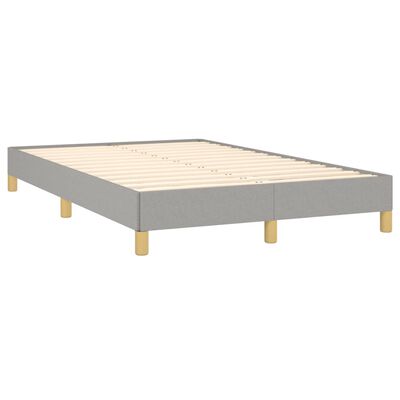 vidaXL Bedframe stof lichtgrijs 120x190 cm