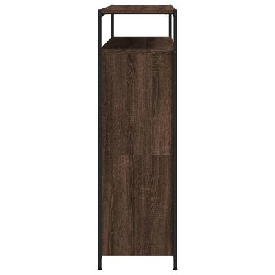 vidaXL Schoenenkast met 4 klaplades 100x34x112 cm bruin eikenkleur