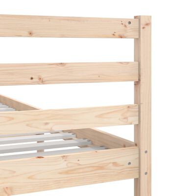 vidaXL Bedframe zonder matras massief hout 120x200 cm