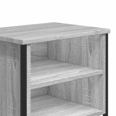 vidaXL Nachtkastjes 2 st 40x30x40 cm bewerkt hout grijs sonoma eiken