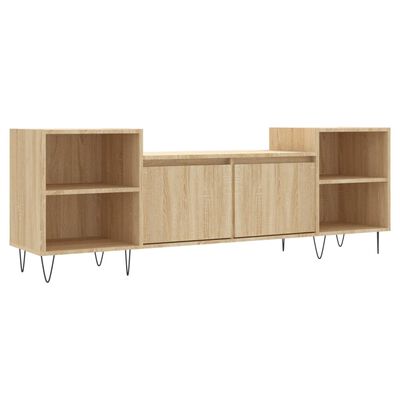 vidaXL Tv-meubel 160x35x55 cm bewerkt hout sonoma eikenkleurig