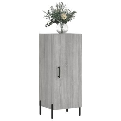 vidaXL Dressoir 34,5x34x90 cm bewerkt hout grijs sonoma eikenkleurig