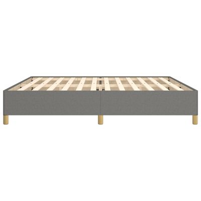 vidaXL Bedframe zonder matras stof donkergrijs 200x200 cm