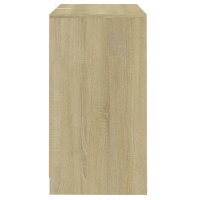 vidaXL Dressoirs 2 st 70x41x75 cm bewerkt hout sonoma eikenkleurig