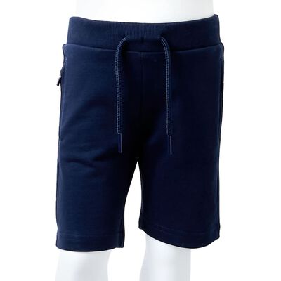 Kindershort 116 marineblauw