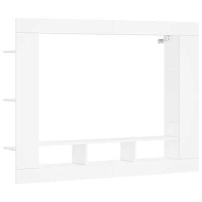 vidaXL Tv-meubel 152x22x113 cm bewerkt hout wit