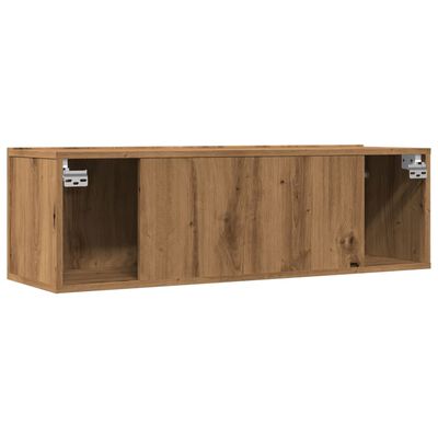 vidaXL Tv-meubels 2 st wandgemonteerd 100x30x30 cm artisanaal eiken