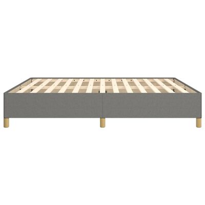 vidaXL Bedframe stof donkergrijs 160x200 cm