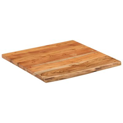 vidaXL Wandschap vierkant natuurlijke rand 40x40x2,5 cm acaciahout