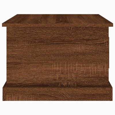 vidaXL Salontafel 50x50x35 cm bewerkt hout bruin eikenkleur