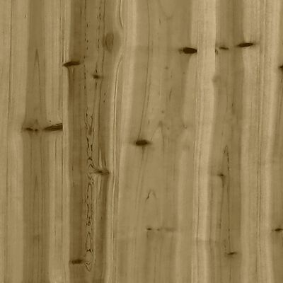vidaXL Plantenbak met poten 70x31x70 cm geïmpregneerd grenenhout