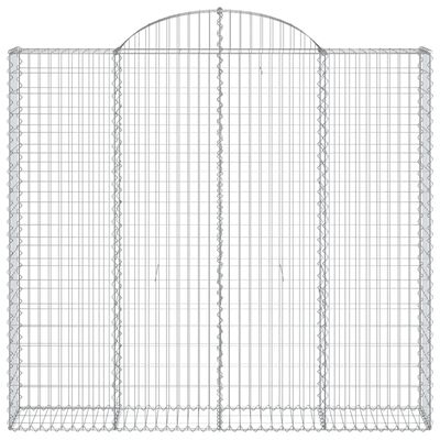 vidaXL Schanskorven 3 st gewelfd 200x30x180/200 cm ijzer