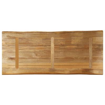 vidaXL Tafelblad met natuurlijke rand 140x60x3,8 cm massief mangohout