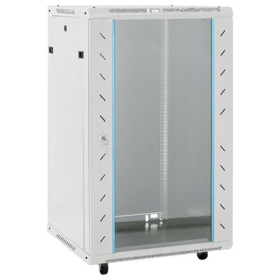 vidaXL Netwerkkast 18U 19" IP20 60x60x100 cm grijs