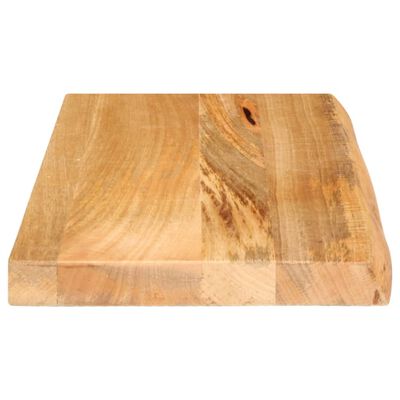 vidaXL Tafelblad met natuurlijke rand 50x30x2,5 cm massief mangohout