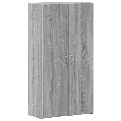 vidaXL Archiefkast 60x32x115 cm bewerkt hout grijs sonoma eikenkleurig