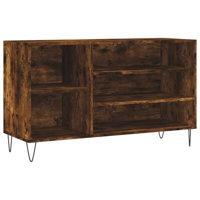 vidaXL Schoenenkast 102x36x60 cm bewerkt hout gerookt eikenkleurig