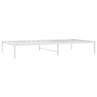 vidaXL Bedframe metaal wit 107x203 cm