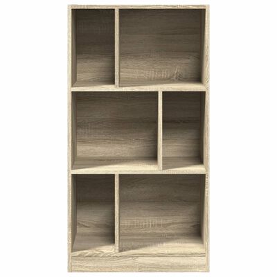 vidaXL Boekenkast 57x28,5x107,5 cm bewerkt hout sonoma eikenkleurig