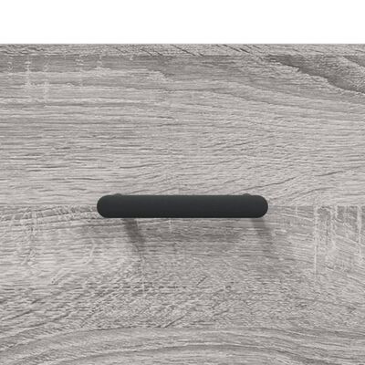 vidaXL Wandkast 100x36,5x35 cm bewerkt hout grijs sonoma eikenkleurig