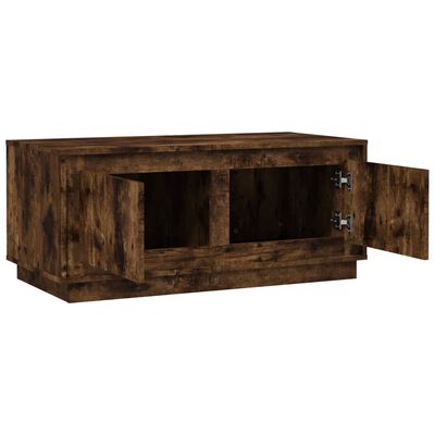 vidaXL Salontafel 102x50x44 cm bewerkt hout gerookt eikenkleurig