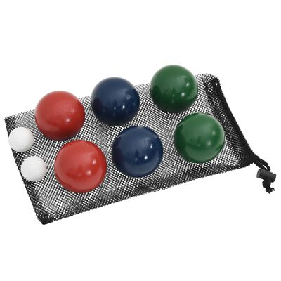 vidaXL 8-delige Jeu de boules ballenset en draagtas massief grenenhout