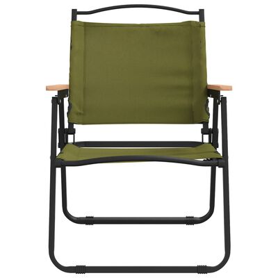 vidaXL Campingstoelen 2 st 54x55x78 cm oxford stof groen