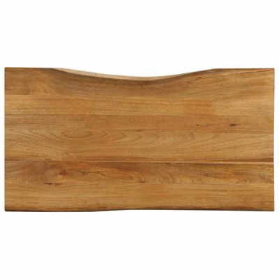 vidaXL Tafelblad met natuurlijke rand 110x60x2,5 cm massief mangohout