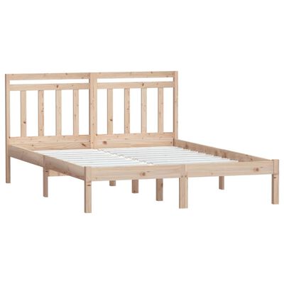 vidaXL Bedframe massief hout 120x190 cm