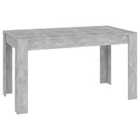 vidaXL Eettafel 140x74,5x76 cm spaanplaat betongrijs