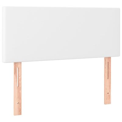 vidaXL Hoofdbord LED 90x5x78/88 cm kunstleer wit