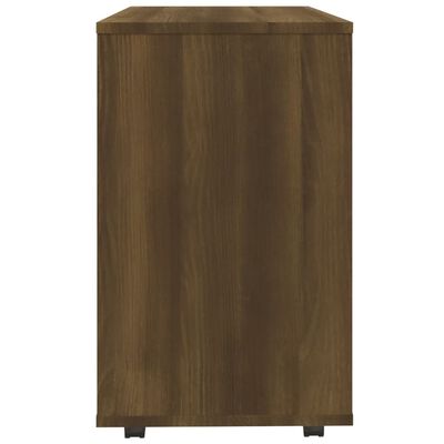 vidaXL Bijzettafel 70x35x55 cm bewerkt hout bruin eikenkleur