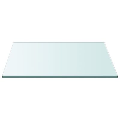 vidaXL Tafelblad 50x50 cm gehard glas transparant