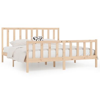 vidaXL Bedframe massief hout 200x200 cm