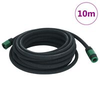 vidaXL Druppelslang 0,6'' 10 m rubber zwart