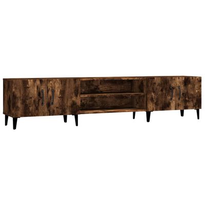 vidaXL Tv-meubel 180x31,5x40 cm bewerkt hout gerookt eikenkleurig