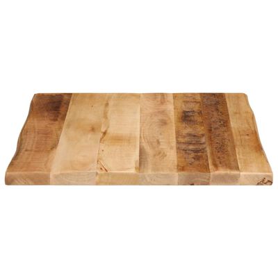 vidaXL Tafelblad met natuurlijke rand 40x40x2,5 cm massief mangohout