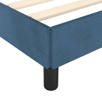 vidaXL Bedframe fluweel donkerblauw 120x190 cm