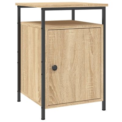 vidaXL Nachtkastje 40x42x60 cm bewerkt hout sonoma eikenkleurig