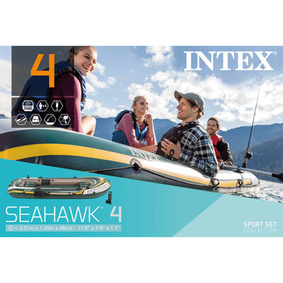 focus Geaccepteerd Ongedaan maken Intex Seahawk 4 Opblaasboot met roeispanen en pomp 68351NP kopen? |  vidaXL.nl