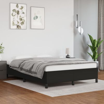 vidaXL Bedframe kunstleer zwart 140x200 cm