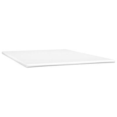 vidaXL Boxspring met matras stof crèmekleurig 140x190 cm